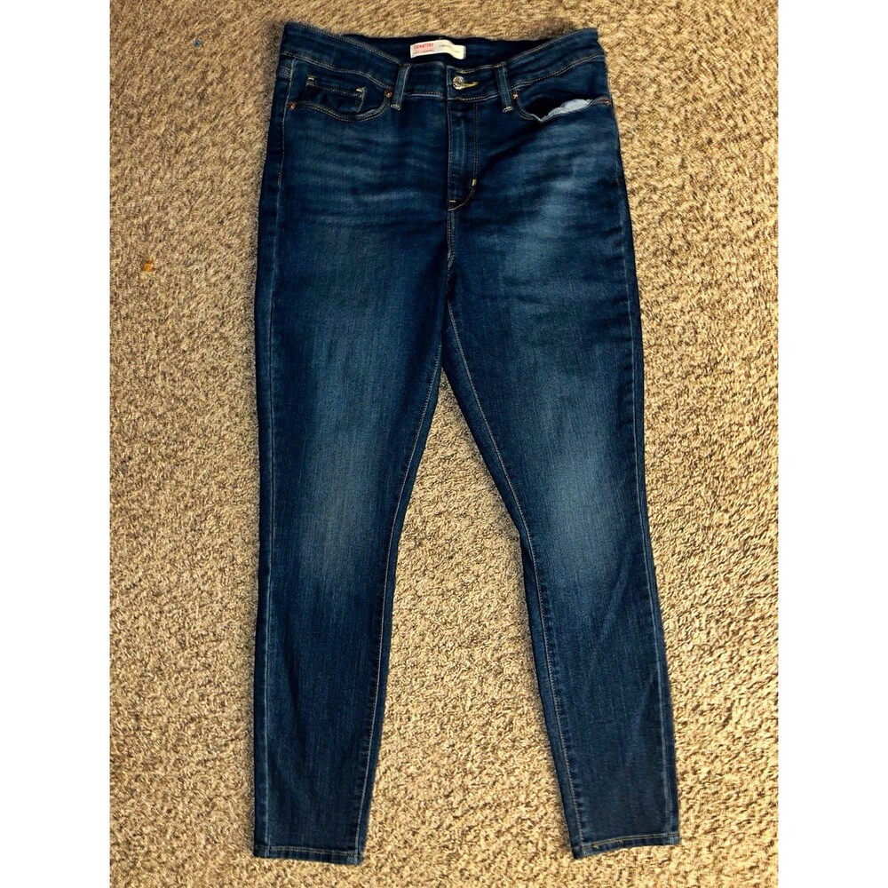 Signature by Levi Strauss Women’s HighRise Skinny Blue Denim Jeans 30w30LStretch